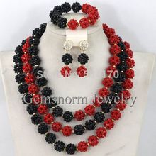 Amazing New African Beads Jewelry Set African Costume Gold Jewelry Set 18K for Wedding Free Shipping