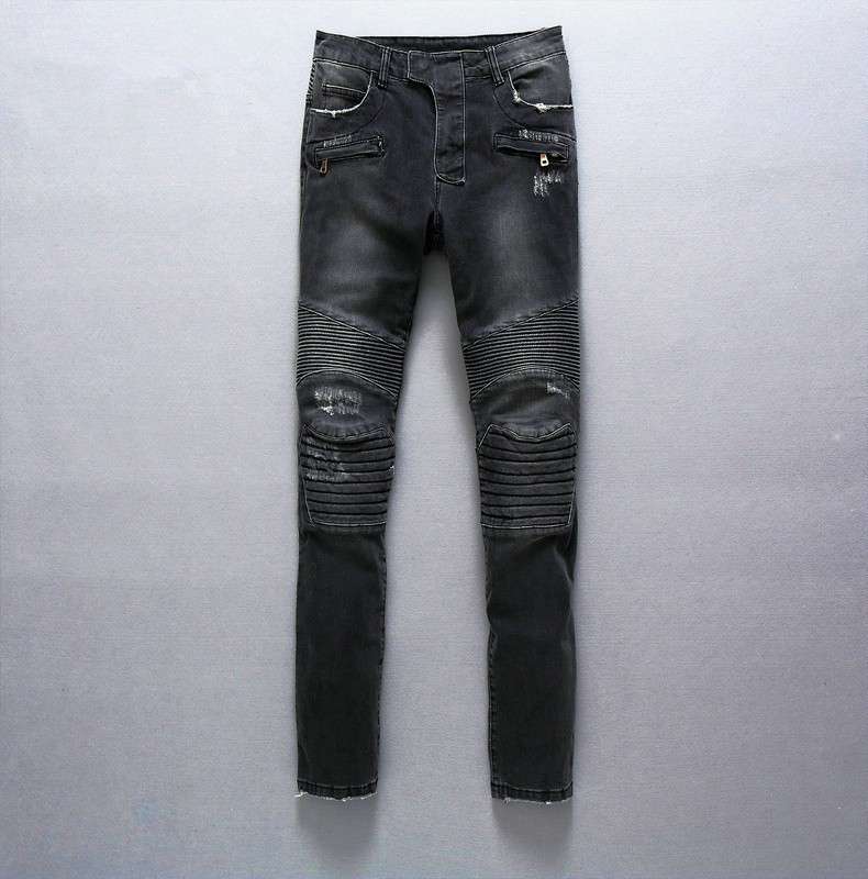 Distressed White Skinny Jeans Men Biker Skinny Jeans Men
