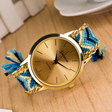 2015 Geneva watch fashion ethnic wind bandage watch participants in quartz watch joker bracelet watch wristwatches