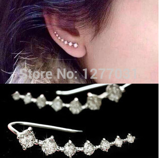 Seven stars Earrings Rhinestone Trendy Jewelry Beautifully Ear Accessories Earring Zircon Sparkling Crystal Trinkets 