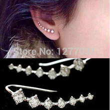 Seven stars Earrings  Rhinestone  Trendy Jewelry  Beautifully Ear Accessories Earring  Zircon Sparkling Crystal Trinkets .
