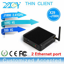 XCY X 29 thin client linux dual lan celeron J1800 quad core mini computer MINI PCS