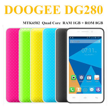 2015 New cell phones DOOGEE DG280 Original smartphone mtk6582 Quad Core mobile phone WCDMA 3G celular russian language Android