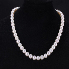 Sell well fashion Ms Korean crystal necklace jewelry gift 10MM big pearl necklace (4/6 / 8MM optional) 0002N