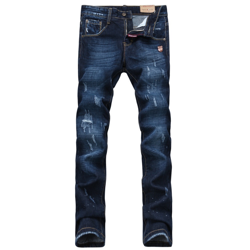 Весна осень бренд бекхэм джинсы мужчины свободного покроя деним брюки-карго приталенный размер 28 - 38 a0983