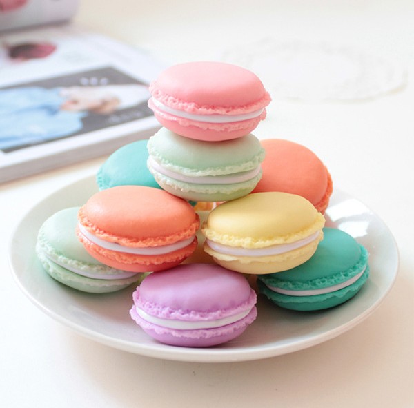 6pcs Candy Color Mini Macaron Gift Box Jewelry Ring Carrying Case Sundries Storage Boxes porta joias