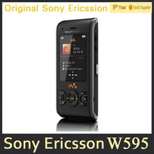 Cheap Sony Ericsson W595 W595i Slider Cell Phones 2 2 inch Screen 3 2MP Camera Russian