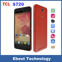 Original TCL S720 5.5″ 1280x720P MTK6592M Octa Core 1.4GHz Mobile Phone 1GB RAM 8GB ROM 8MP 3300MAH OTG WCDMA cellphones