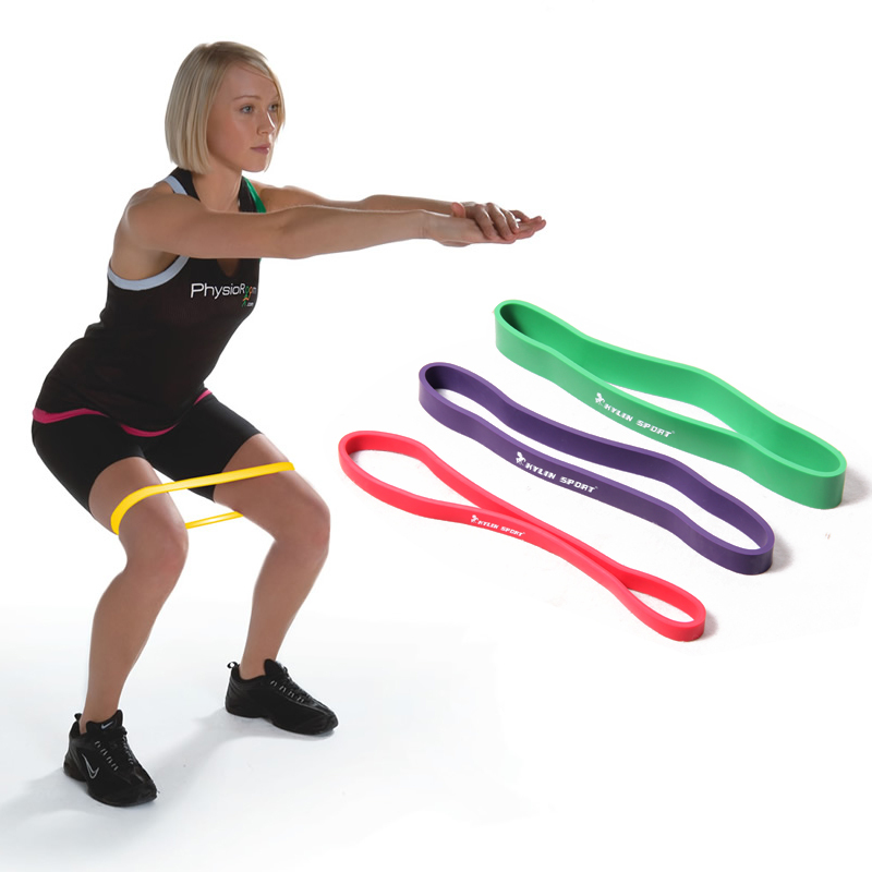 3pcs Resistance band LOOP Circumference 61CM Light Med Heavy exercise pilates yoga Fitness Bands tubing Workout