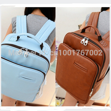 New 2015 Laptop backpack, female leather backpack, fashion school bags for teenage girls, high school bags for laptop computer