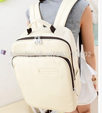 New 2015 Laptop backpack female leather backpack fashion school bags for teenage girls high school bags
