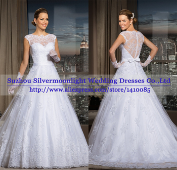 Vestido де Noiva элегантный бальное платье свадебные платья 2015 невесты платье халат де mariage видеть сквозь назад свадебные платья Noiva Casamento