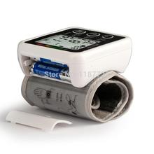 LED Human Voice Digital Wrist Blood Pressure Monitor Household Convenient Blood Pressure Meter Health Monitors Free
