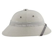 VIETNAM WAR ARMY HAT NVA VIETCONG VC PITH HELMET GRAY 33662