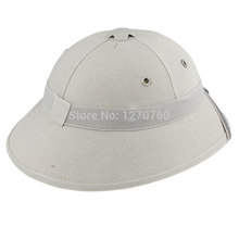 VIETNAM WAR ARMY HAT NVA VIETCONG VC PITH HELMET GRAY 33662