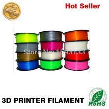 Factory many colors 3d printer filaments PLA/ABS 1.75mm 1kg plastic Rubber Consumables Material MakerBot/RepRap/UP/Mendel