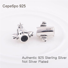 Fits Pandora Chamilia Bracelet Necklace 925 Sterling Silver Charm Jewelry Plane Bead DIY Gift Jewelry