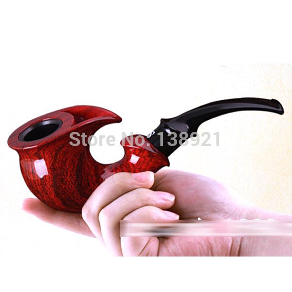 New 2015 Men s Wooden Smoking Pipes Loop Filter Smoking Bakelite Pipe Tobacco Smoking Pipe