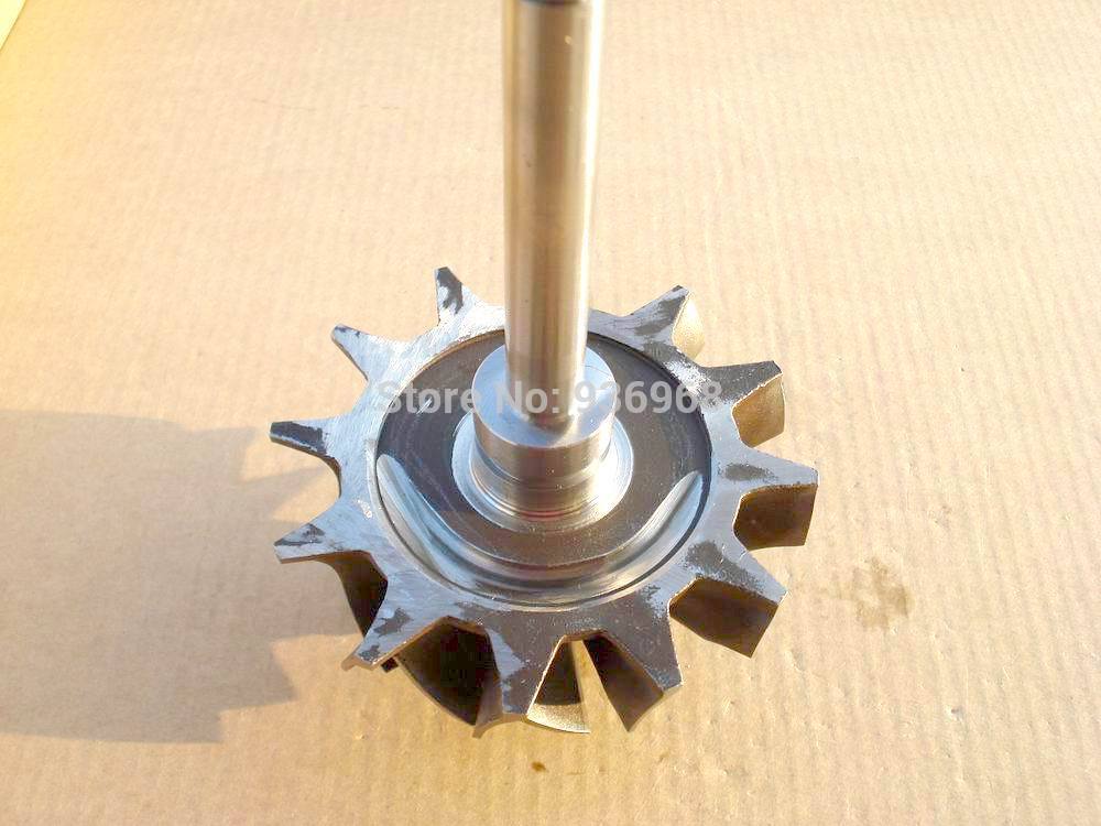 K27 Turbo parts Turbine shaft and wheel size 64mm 76mm for turbo replacement AAA Turbocharger Parts