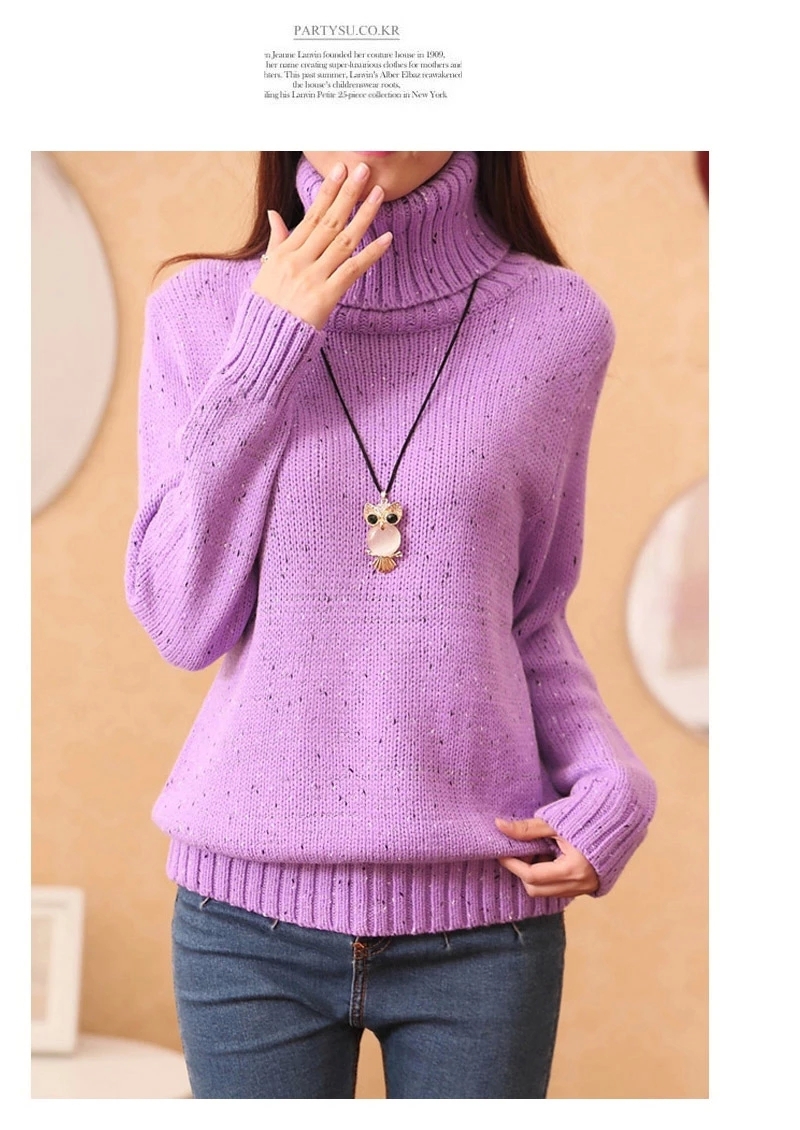 New Fashion Thick Warm Winter Dress Pullover Sweaters Primer Shirt Sweater Hedging Jersey Mujer Women