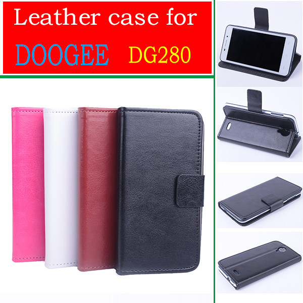 High Quality Original Doogee DG280 Flip Cover Protective Leather Case for Doogee DG280 Smart Phone With