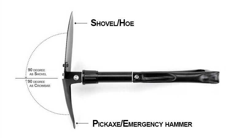 survival China army fold military shovel multifunction portable tactical equipment act as axe machete and saw