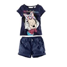 2015 Girls clothing set Kids apparels Clothing sets Cartoon kids Clothing Sets Girls Cotton Suit