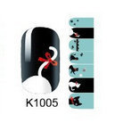 2015 fashion hot hello kity design pattern nail sticker by free shipping