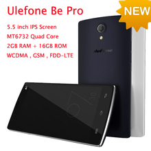 Original Instock Ulefone Be Pro Smartphone 4G FDD-LTE 5.5 Inch 720p Screen 64 Bit MT6732 Quad Core 2GB RAM 16GB ROM Android 4.4