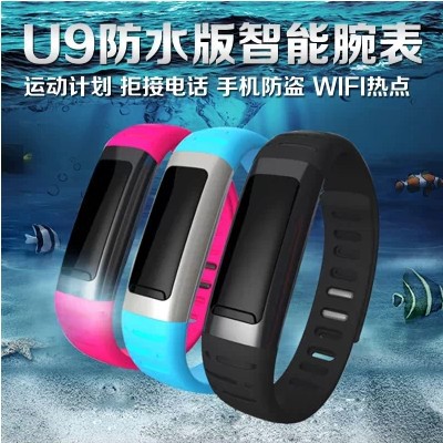 real high tech intelligent Watch bracelet Smart Electronics Wearable Device Bluetooth waterproof Pedometer u9
