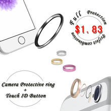 2015 New Full Protection for iPhone 6 Home Button Sticker+ for iPhone 6 Camera Protector Ring Touch ID Button Sticker for iPhone