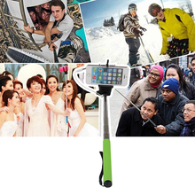 Rertail Box Selfie Stick With Grooves Monopod Extendable Portrait Photo Tripod Handheld Holder For iPhone Camera SAMSUNG IOS