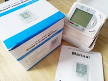 Digital LCD wrist blood pressure monitor heart Beat Meter blood Pressure test Household Health Monitors sphygmomanometer