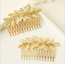 New Arrival Designer Fashion Jewelry Gold Leaf Hair Combs Quality Accessories For Women Girls Wedding Jewelry Free Shipping