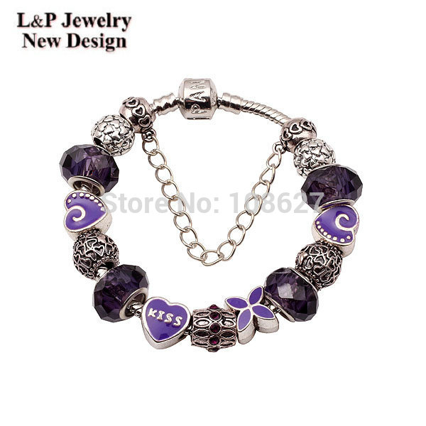 Aliexpress New Arrived 1pcs lot Wholesale charms bead fit pandora bracelet making Crystal Big Hole Beads