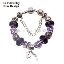 Aliexpress New Arrived 1pcs lot Wholesale charms bead fit pandora bracelet making Crystal Big Hole Beads