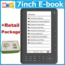 Hot Ebook Reader 8GB 7inch Screen Book Readers Elextronic 720p Video PDF Reader With Retial Package Book C Paper E-book