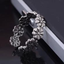 New Personalited Celebrity Fashion Simple Retro Flower Design Adjustable Toe Ring Foot Jewelry