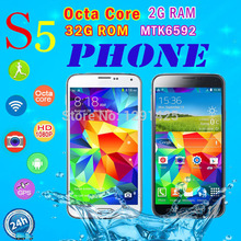 Waterproof S5 Phone MTK6595 MTK6592 Octa Core RAM 2G MTK6582 Quad Core Fingerprint 16MP 3G 5.1″ Android i9600 G900 Mobile phone