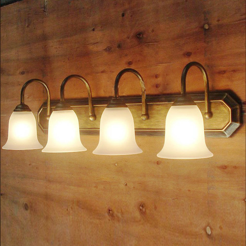 Handmade Iron Art Wall Lamp 4 Lamps Holder Wall Light For Via Study E27 Bedside Mirror Lighting ...