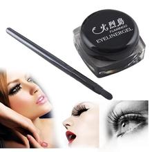 Newest Black Beauty Cosmetic Waterproof Eye Liner Eyeliner Shadow Gel Makeup Brush M01205