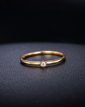 2015 New Arrival ZOCAI finger play series 18K yellow gold 0 02 ct certified diamond engagement