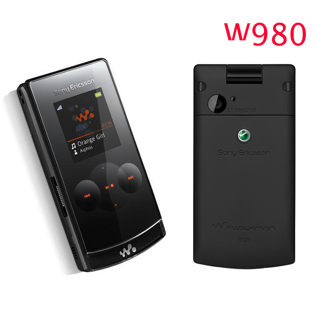 Original Sony Ericsson W980 Mobile Phone Bluetooth 3 15MP Unlocked 3G W980i Cellphone One Year Warranty