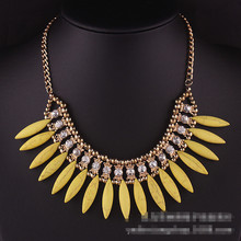 2015 New Design High Quality Colorful Vintage Jewelry Woman s Statement Chokers Necklace Necklaces Pendants Christmas