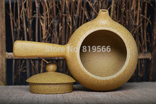 limited handmade yixing purple clay zisha handle teapot 200ml duan ore chinese kung fu tea set