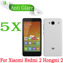 5pcs Matte Anti Glare LCD Screen Guard Xiaomi Redmi 2 Red Rice 2 Screen Protector 4.7″ Xiaomi Hongmi 2 Phone Protective Film
