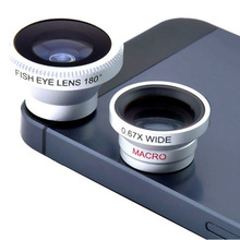 High Quality 3 in 1 lens kit smartphone,Wide angle And macro And fisheye magnet lens kit Free Shipping
