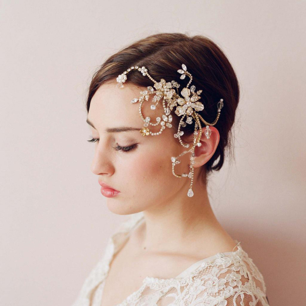 Buy 2015 New Wedding Chinese Hair Accessories Bride Crystal Pearl Hair ...