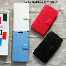 Pu leather cover case for BlackBerry Z3 STJ100-2 case cover