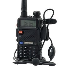 New baofeng UV 5R Radio Walkie Talkie Pofung UV-5R 5W FM Radio 128CH VHF + UHF VOX Dual Band Two Way Radio A7108A Free Headset